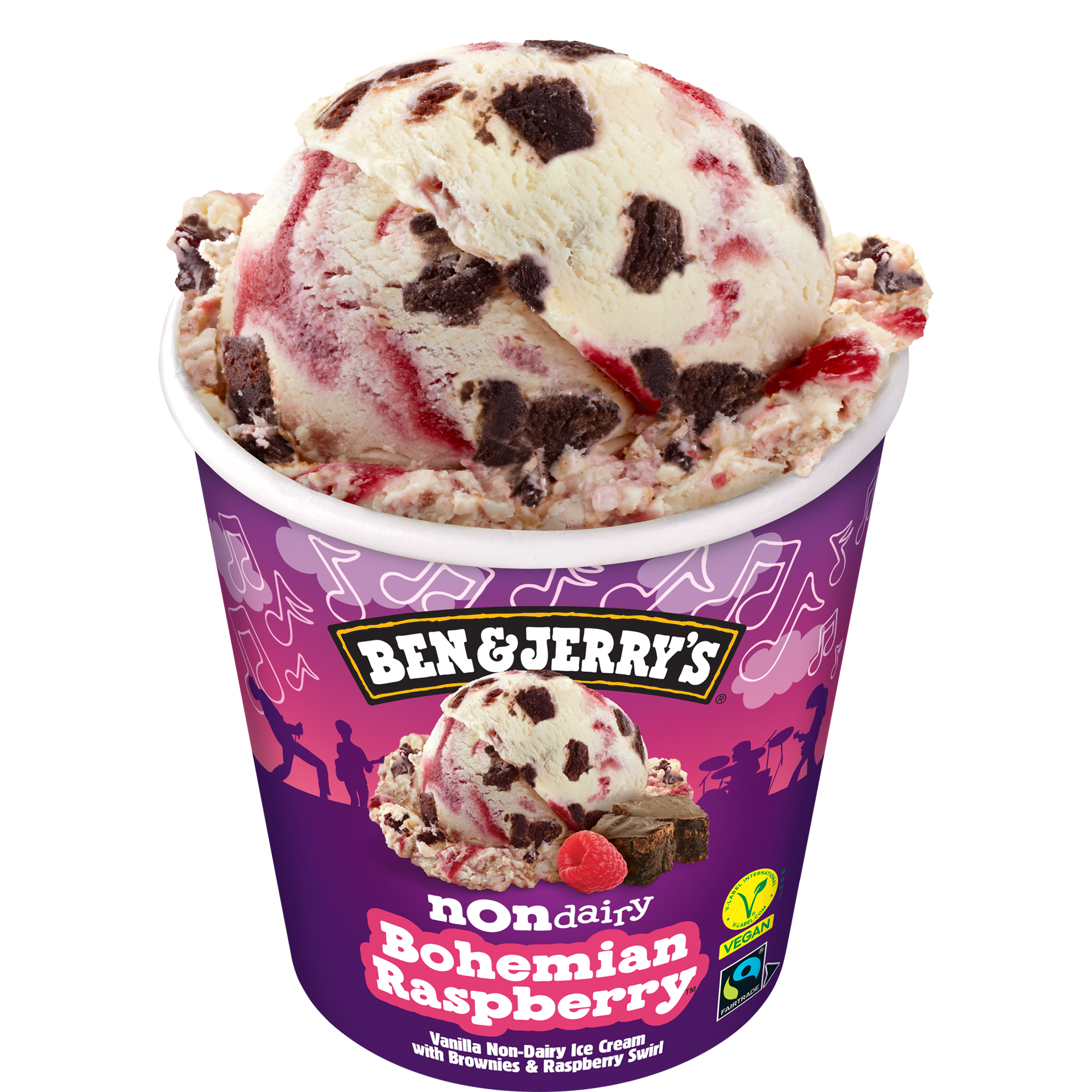 Bohemian Raspberry Non-Dairy Oat Dessert Ice cream