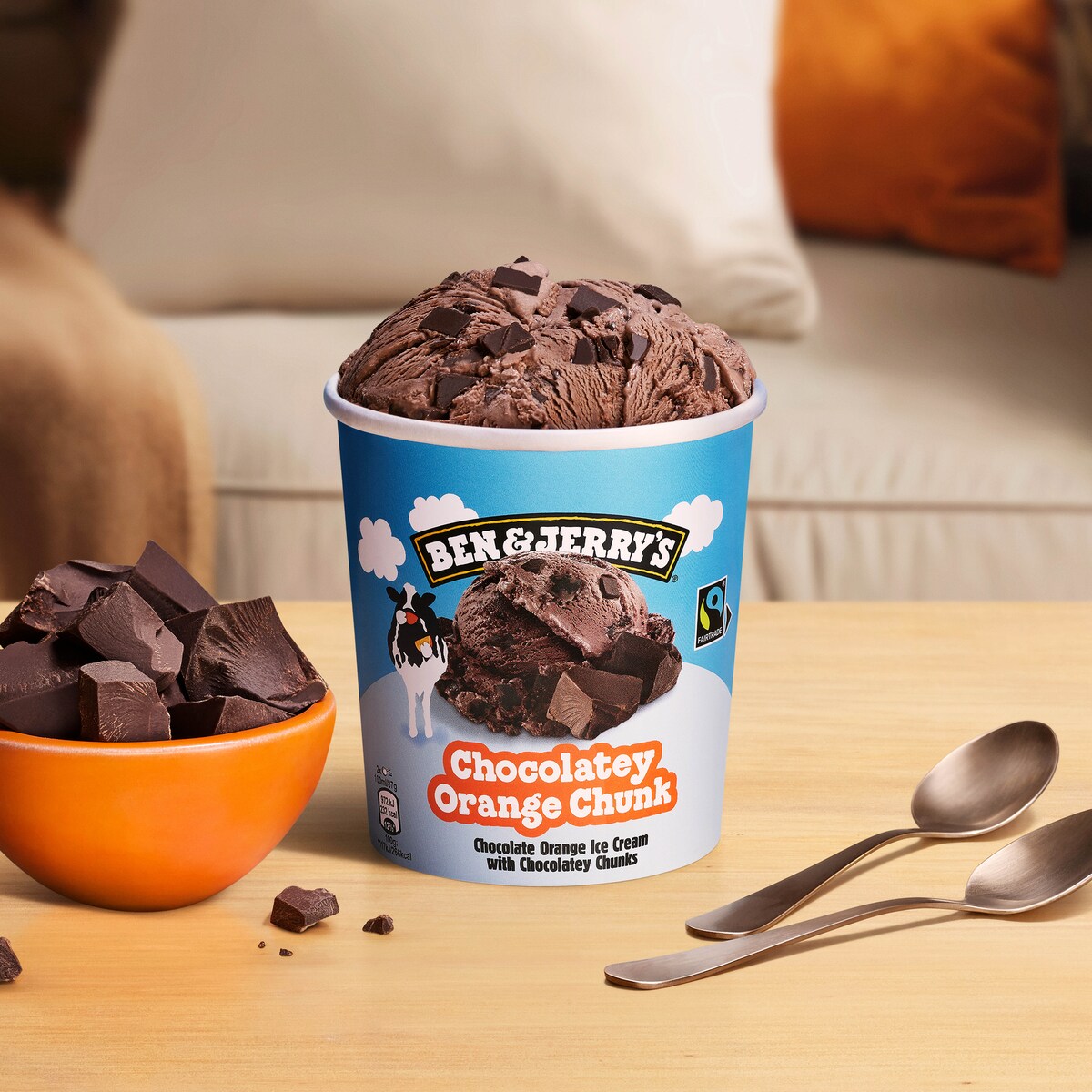  Chocolatey Orange Chunk Ice Cream - Tub 4 / 4